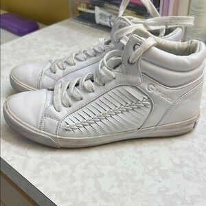Guess White High-Top Sneakers